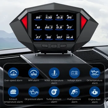 Auto HUD Head Up Display OBD 2 II Automobilio Projetor Gps Hud Head Up Display Spidometras Dual Sistemos, Automobilių Elektronikos Priedai