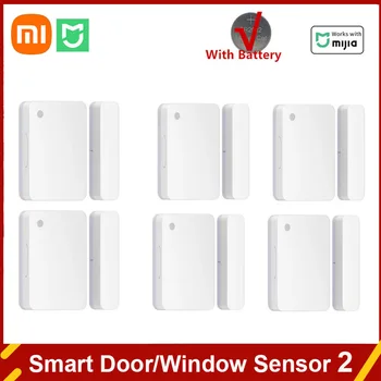 Originalus Xiaomi Mijia Durų, Langų Jutiklis 2 Pažangi Mini Durų Jutiklis Kišenės Dydžio Smart Home Automatinio Valdymo Mi home app