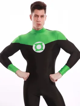 Spandex, Green Lantern, Cosplay Kostiumų Supermeno Kostiumas Zentai Bodysuit Suaugusiems/Vaikams