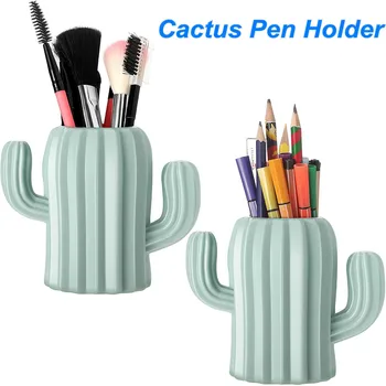 Rašiklio laikiklis kūrybos studentų raštinės reikmenys Darbalaukio kaktusas stalas daugiafunkcį talpinimo PE Pen indą šepečiu puodą, raštinės reikmenys