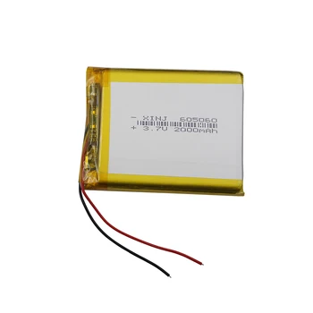 3.7 V 2000 mAh 7.4 Wh 605060 Įkraunamas Ličio Polimero Li Lipo Baterija PSP LED Šviesos DashCam GPS Sat Nav 
