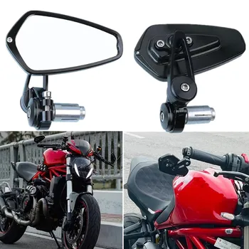 Motociklo rankenos galinio vaizdo veidrodis CNC aliuminio lydinio rankenos veidrodėlis, Skirtas Ducati Monster 950 Monstras 821 2020 2021 2022 2023