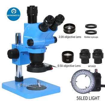 3.25 X-260X Trinokulinis Stereo Mikroskopas, Elektroniniai Lab Microscopio Mobilaus Telefono Plokštės PCB Lenta Litavimas, Remontas
