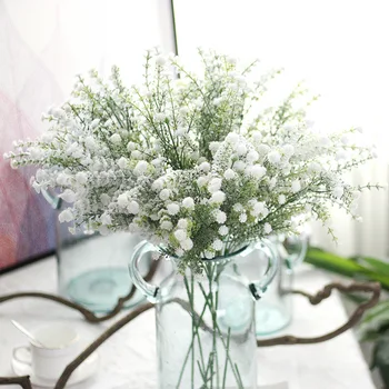 Naujas stilius maža puokštė aukštos kokybės dirbtinės gėlės Pabarstyti sniego Gypsophila meno dangaus žvaigždė augalai namuose vestuvių apdailos Įrankiai