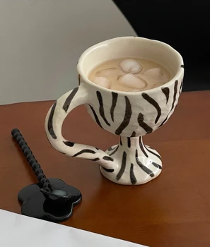 Korėjos Ranka-dažytos Puodelis Dizaino Keraminės Kavos Puodelio Pusryčiai Pieno Puodelis Juokingas Keraminis Puodelis 
