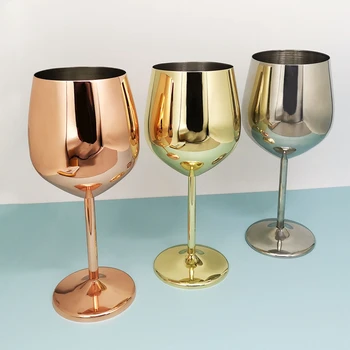 550ml Nerūdijančio Plieno Vyno Stiklo Kokteilių Goblet Raudono Vyno Stiklo Kūrybos Metalo Vyno taurė Šampano Taurę už Baras, Restoranas