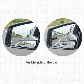 1 Pora apdailos Automobilių aklojoje Veidrodžių Platus Kampas 360 Laipsnių Reguliuojamas Pagalbinės automobilio galinio vaizdo veidrodis ulonas blind spot veidrodis