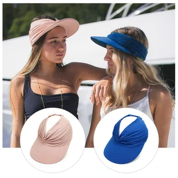 2023 Naujas Vasaros Paplūdimio Skrybėlę Didelis Skydelis Saulės, Skrybėlės Moterims Lauko UV Apsauga Top Tuščias Sporto Beisbolo kepuraitę