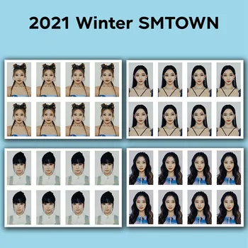 1piece Kpop Aespa Žiemos Smtown Photocards Mokyklos Studentų Tapatybės Kortelė su Nuotrauka Hd Kortelių Gerbėjai Kolekcija