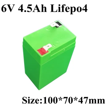 Lifepo4 baterija 6 v 4.5 Ah 6 Voltų Žaislas Ride-On Baterija Premium pakeisti 6Ah 7Ah 7.3 7.2 v v saulės nedidelį langelį, led Žibintai, lempos