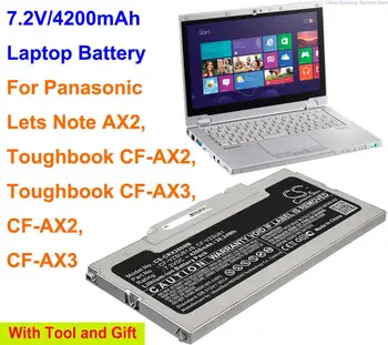 Cameron Kinijos 4200mAh Nešiojamas baterija CF-VZSU81, SF-VZSU85 už Panasonic CF-AX2 CF-AX3,Leidžia Pastaba AX2,Toughbook CF-AX2 CF-AX3