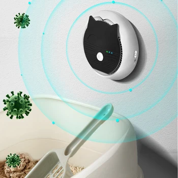 3600mAh Smart Kačių Kvapas Valytuvas Įkrovimo Dezodoryzujący Kačių Kraiko Dėžutė Šunų Tualetas, Oro valymo Augintiniai Deodorization Valytuvas