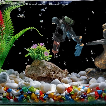 Kawaii Dervos Frogman Akvariumas Papuošalai Įdomu Plūduriuojantis Apdailos Imituojamas Mini Naras Žuvų Bakas Akvariumo Reikmenys