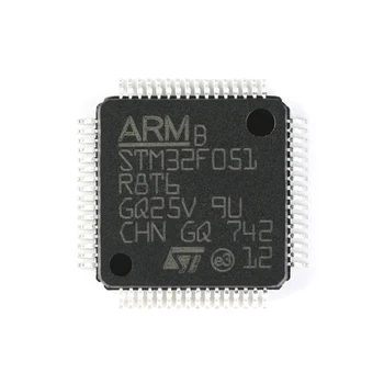 10vnt/Daug STM32F051R8T6 LQFP-64 ARM Mikrovaldiklių - MCU 32-Bitų ARM Cortex M0 64 Kbytes 2.0 - 3.6 V