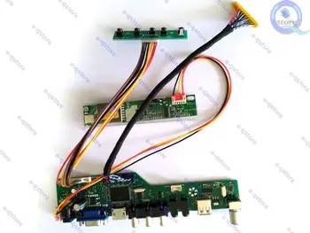 e-qstore:Konvertuoti Pakartotinai LTM13C417L LTM13C417 L Skydelio Ekraną ir Išorinį Monitorių LCD Lvds Valdiklio Tvarkyklę Valdybos Konverteris Rinkinys