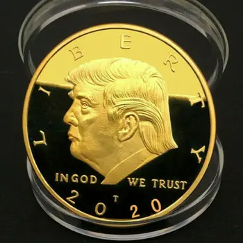2020 Pirmininkas Donald Trump Aukso/Sidabro Padengtą Progines Monetas