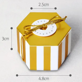 Black Gold Mini Popieriaus Saldainių Dėžutė Vestuvių Dovanų Dėžutės Su Virve Ir Ačiū Žymas, Buveinės Šalies Prekių 20pcs/daug