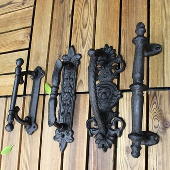 Europos retro sodo kieme ketaus amatų durų rankenos namų apdaila, sienų apdaila durų rankena kambario aksesuarai