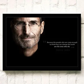 Steve Jobs Įkvepiantį Citatos, Portretas, Plakatai, Nuotraukos, Drobės, Sienos Spausdinimo Meno Namų Dekoro Paveikslų Kambarį Apdaila