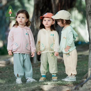 Amila Kūdikių Kelnės 2023 Naujas Vasaros Mergaitės Berniukai Uodų Įrodymas Tekstūros Kelnės Kūdikiams, Vaikiška Mielas Vaikų Drabužių 0-6 Metų
