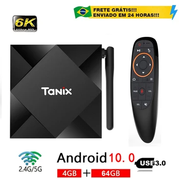 Tanix TX6S Android 10.0 TV Box 4GB RAM 32G 64GB ROM Allwinner H616 QuadCore 6K 4K 2.4&5G Dual Wifi Media Player Tvbox 2G8G