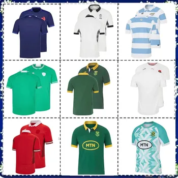 2023 PIETŲ AFRIKOS REGBIO Home Jersey Marškinėliai Fidžis Prancūzijos 2023/24 ŠKOTIJOS, AUSTRALIJOS REGBIO MOKYMO MEGZTINIAI Užsakymą pavadinimas ir numeris