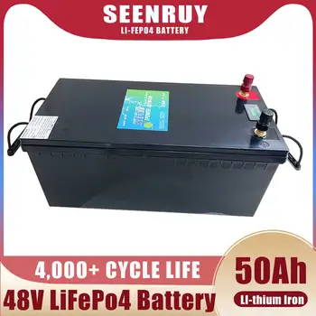 SEENRUY LifePo4 Ličio Baterija 48V 50Ah už 1800W 1500W Motociklai/Trike/Go-Kart/Backup Galia/Home Energijos Saugojimas