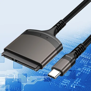 23cm USB 3.0/C Tipo Su SATA Adapteris 7+15/22 Pin Kompiuterio Jungtis palaiko Windows/MacOS/Chrome OS 