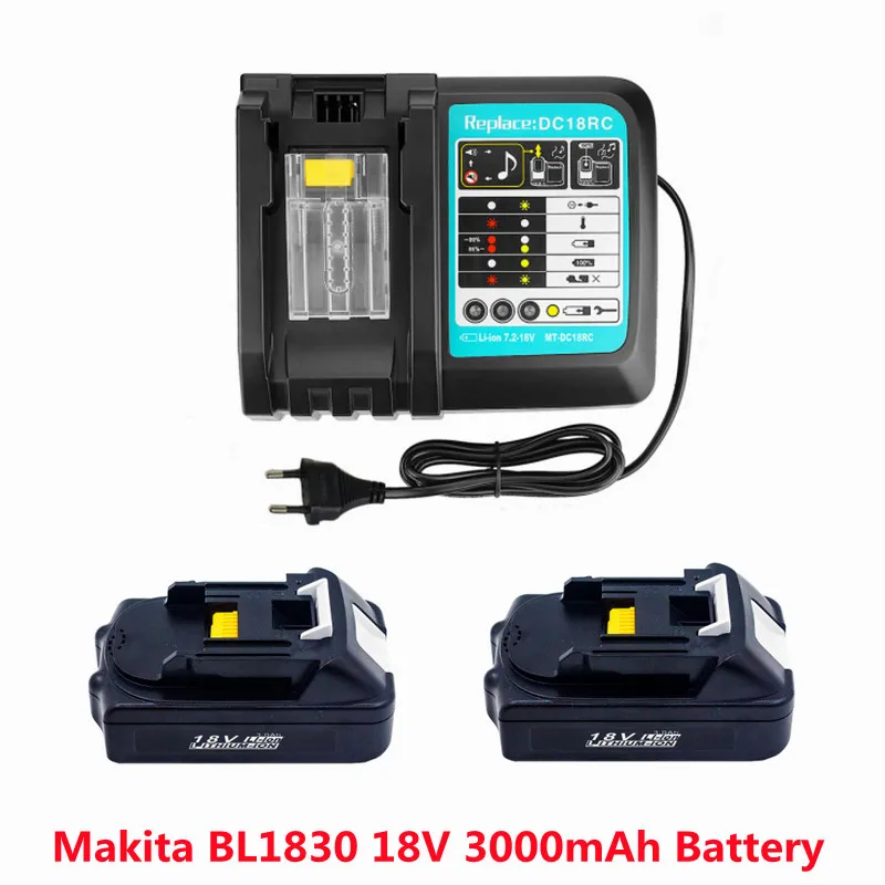 Už Makita BL1830 18V 3000mAh elektrinių įrankių baterijų keitimas BL1815 BL1840 LXT400 194204-5 194205-3 194309-1 L70 . ' - ' . 0