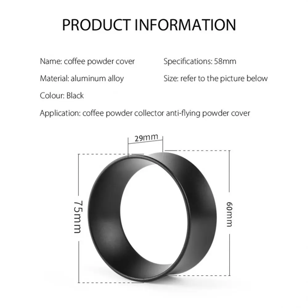 Pakeitimo Kavos Miltelių Gauna Dozavimo Kanalo Žiedas Dozavimo Žiedas 58mm Kavos Milteliai Žiedas Dozavimo Žiedo Taurės Piltuvą, Universalus . ' - ' . 1