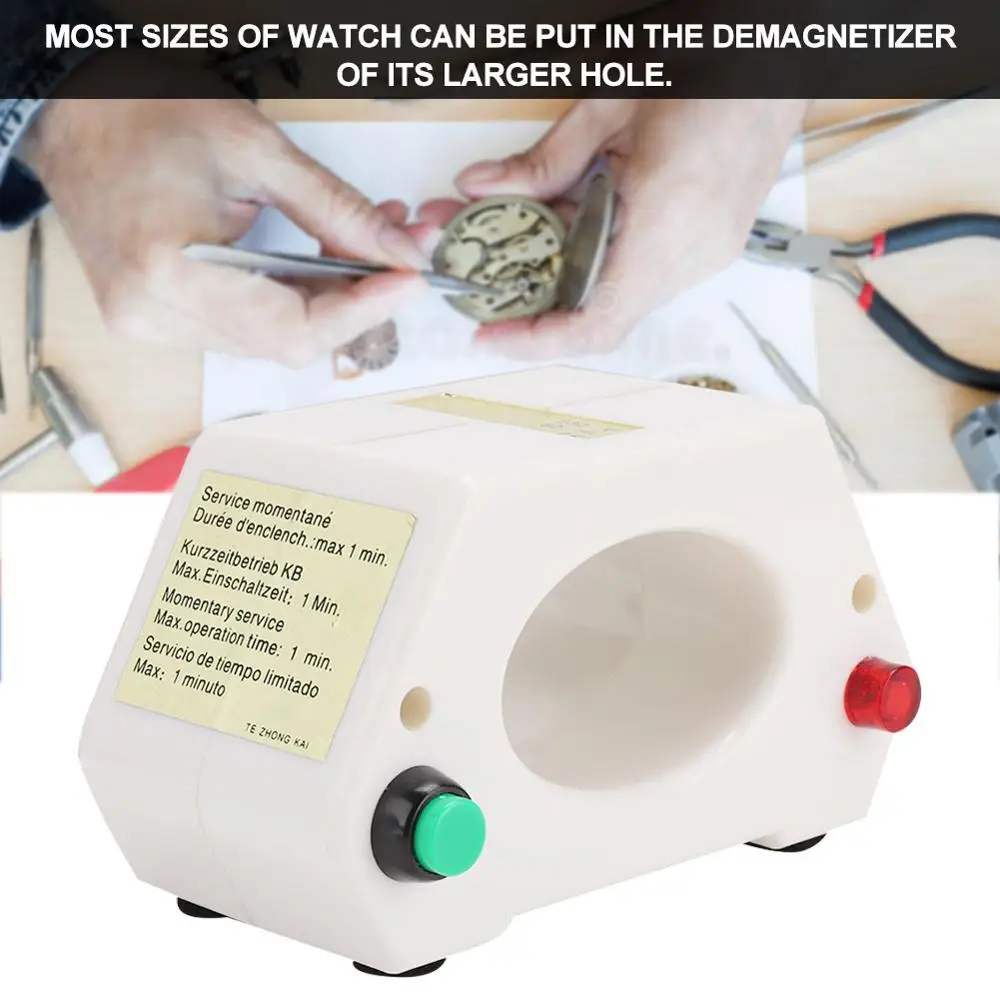 Mechaninis Laikrodis Demagnetizer Žiūrėti Demagnetizing Žiūrėti Laiko reguliuojant Watchmaker Žiūrėti Remonto Įrankių Priedai ES/JAV Plug . ' - ' . 2